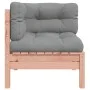 Ecksofa für den Garten mit Kissen aus Douglasienholz. von , Modulare Sofas für den Außenbereich - Ref: Foro24-838151, Preis: ...