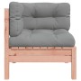 Sofá esquinero de jardín con cojines madera abeto Douglas by , Modular outdoor sofas - Ref: Foro24-838151, Price: 96,52 €, Di...