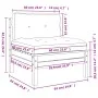 Sofás de jardín sin reposabrazos con cojines 2 uds madera pino by , Modular outdoor sofas - Ref: Foro24-838164, Price: 181,77...