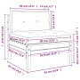 Sofás de jardín sin reposabrazos con cojines 2 uds madera pino by , Modular outdoor sofas - Ref: Foro24-838164, Price: 190,49...
