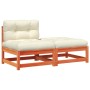 Sofá de jardín sin reposabrazos con cojines y reposapiés by , Modular outdoor sofas - Ref: Foro24-838130, Price: 144,18 €, Di...