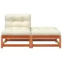 Sofá de jardín sin reposabrazos con cojines y reposapiés by , Modular outdoor sofas - Ref: Foro24-838130, Price: 142,95 €, Di...