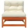 Sofá de jardín sin reposabrazos con cojines y reposapiés by , Modular outdoor sofas - Ref: Foro24-838130, Price: 142,95 €, Di...