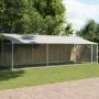 Hundekäfig mit verzinktem Stahldach und Tür in Grau, 6x2x2 m. von , Hundehütten und Zäune - Ref: Foro24-3209569, Preis: 316,8...