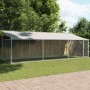 Hundekäfig mit verzinktem Stahldach und Tür in Grau, 6x2x2 m. von , Hundehütten und Zäune - Ref: Foro24-3209569, Preis: 314,6...