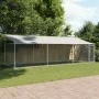 Hundekäfig mit verzinktem Stahldach und Tür in Grau, 6x2x2 m. von , Hundehütten und Zäune - Ref: Foro24-3209569, Preis: 316,8...