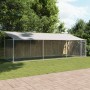 Hundekäfig mit verzinktem Stahldach und Tür in Grau, 6x2x2 m. von , Hundehütten und Zäune - Ref: Foro24-3209569, Preis: 314,6...