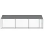 Jaula de perros techo y puerta acero galvanizado gris 6x2x2 m by , Dog kennels and fences - Ref: Foro24-3209569, Price: 316,6...