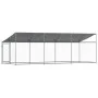 Hundekäfig mit verzinktem Stahldach und Tür in Grau, 6x2x2 m. von , Hundehütten und Zäune - Ref: Foro24-3209569, Preis: 316,8...