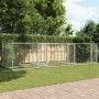 Hundekäfig mit Türen aus verzinktem Stahl in Grau, 6x2x1,5 m. von , Hundehütten und Zäune - Ref: Foro24-3209574, Preis: 281,9...