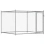 Jaula de perros con puerta acero galvanizado gris 10x2x1,5 m by , Dog kennels and fences - Ref: Foro24-3209581, Price: 313,29...