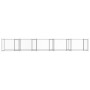 Jaula de perros con puertas acero galvanizado gris 10x2x1,5 m by , Dog kennels and fences - Ref: Foro24-3209576, Price: 455,0...