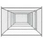 Hundekäfig mit Türen aus verzinktem grauem Stahl 10x2x1,5 m von , Hundehütten und Zäune - Ref: Foro24-3209576, Preis: 446,41 ...