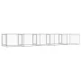 Jaula de perros con puertas acero galvanizado gris 10x2x1,5 m de , Casetas y cercados para perros - Ref: Foro24-3209576, Prec...