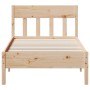 Estructura de cama con cabecero madera maciza pino 90x190 cm de , Camas y somieres - Ref: Foro24-842674, Precio: 106,66 €, De...