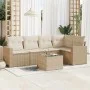 Gartensofa-Set mit 6-teiligen Kissen aus synthetischem Rattan in Beige. von , Modulare Sofas für den Außenbereich - Ref: Foro...