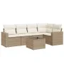 Gartensofa-Set mit 6-teiligen Kissen aus synthetischem Rattan in Beige. von , Modulare Sofas für den Außenbereich - Ref: Foro...