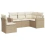 Gartensofa-Set mit 5-teiligen Kissen aus synthetischem Rattan in Beige. von , Modulare Sofas für den Außenbereich - Ref: Foro...