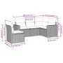 Gartensofa-Set mit 5-teiligen Kissen aus synthetischem Rattan in Beige. von , Modulare Sofas für den Außenbereich - Ref: Foro...