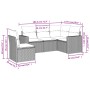 Juego de sofás jardín con cojines 5 pzas ratán sintético beige by , Modular outdoor sofas - Ref: Foro24-3251305, Price: 395,6...