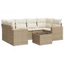 Gartensofagarnitur 7-teilig mit Kissen aus synthetischem Rattan in Beige. von , Modulare Sofas für den Außenbereich - Ref: Fo...