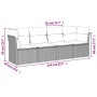 Juego de sofás jardín con cojines 4 pzas ratán sintético beige by , Garden sets - Ref: Foro24-3249067, Price: 303,89 €, Disco...