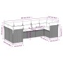Set de comedor de jardín 7 pzas y cojines ratán sintético negro by , Garden sets - Ref: Foro24-3249955, Price: 441,05 €, Disc...