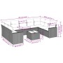 Gartensofa-Set mit 10-teiligen beigen Kissen aus synthetischem Rattan. von , Modulare Sofas für den Außenbereich - Ref: Foro2...