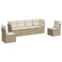 Juego de sofás jardín con cojines 6 pzas ratán sintético beige by , Garden sets - Ref: Foro24-3249207, Price: 402,60 €, Disco...
