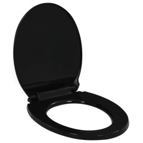 Black Quick Release Soft Close Toilet Lid by vidaXL, Toilet and bidet seats - Ref: Foro24-145021, Price: 24,50 €, Discount: %