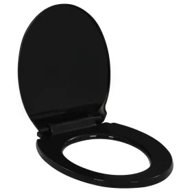 Black Quick Release Soft Close Toilet Lid by vidaXL, Toilet and bidet seats - Ref: Foro24-145021, Price: 24,04 €, Discount: %