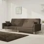 Sofá cama de 2 plazas con dos almohadas tela gris taupe de , Sofás - Ref: Foro24-375747, Precio: 270,31 €, Descuento: %