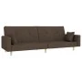 Zweiplätziges Schlafsofa mit zwei Kissen, grauer Taupe-Stoff. von , Sofas - Ref: Foro24-375747, Preis: 270,31 €, Rabatt: %