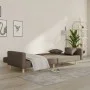 Sofá cama de 2 plazas con dos almohadas tela gris taupe de , Sofás - Ref: Foro24-375747, Precio: 270,31 €, Descuento: %