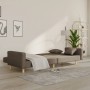 Sofá cama de 2 plazas con dos almohadas tela gris taupe by , Sofas - Ref: Foro24-375747, Price: 275,07 €, Discount: %