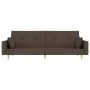 Sofá cama de 2 plazas con dos almohadas tela gris taupe de , Sofás - Ref: Foro24-375747, Precio: 270,31 €, Descuento: %