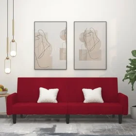 Zweiplätziges Schlafsofa aus Samt in Weinrot. von , Sofas - Ref: Foro24-375779, Preis: 269,78 €, Rabatt: %
