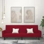 Zweiplätziges Schlafsofa aus Samt in Weinrot. von , Sofas - Ref: Foro24-375779, Preis: 269,78 €, Rabatt: %