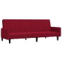 Zweiplätziges Schlafsofa aus Samt in Weinrot. von , Sofas - Ref: Foro24-375779, Preis: 274,54 €, Rabatt: %