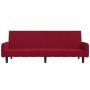 Zweiplätziges Schlafsofa aus Samt in Weinrot. von , Sofas - Ref: Foro24-375779, Preis: 274,54 €, Rabatt: %