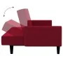 Zweiplätziges Schlafsofa aus Samt in Weinrot. von , Sofas - Ref: Foro24-375779, Preis: 269,78 €, Rabatt: %