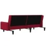Zweiplätziges Schlafsofa aus Samt in Weinrot. von , Sofas - Ref: Foro24-375779, Preis: 269,78 €, Rabatt: %