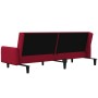 Zweiplätziges Schlafsofa aus Samt in Weinrot. von , Sofas - Ref: Foro24-375779, Preis: 274,54 €, Rabatt: %
