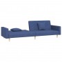 Sofá cama de 2 plazas con dos almohadas tela azul by , Sofas - Ref: Foro24-375904, Price: 282,80 €, Discount: %