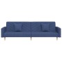 Sofá cama de 2 plazas con dos almohadas tela azul by , Sofas - Ref: Foro24-375904, Price: 282,80 €, Discount: %