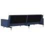 Sofá cama de 2 plazas con dos almohadas tela azul by , Sofas - Ref: Foro24-375904, Price: 276,10 €, Discount: %