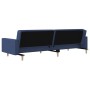 Sofá cama de 2 plazas con dos almohadas tela azul by , Sofas - Ref: Foro24-375904, Price: 282,80 €, Discount: %