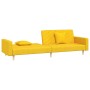 Zweiplätziges Schlafsofa mit zwei gelben Kissenbezügen. von , Sofas - Ref: Foro24-375906, Preis: 282,49 €, Rabatt: %