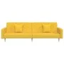 Zweiplätziges Schlafsofa mit zwei gelben Kissenbezügen. von , Sofas - Ref: Foro24-375906, Preis: 276,76 €, Rabatt: %