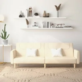 Zweiplätziges Schlafsofa aus cremefarbenem Stoff. von , Sofas - Ref: Foro24-375787, Preis: 270,80 €, Rabatt: %